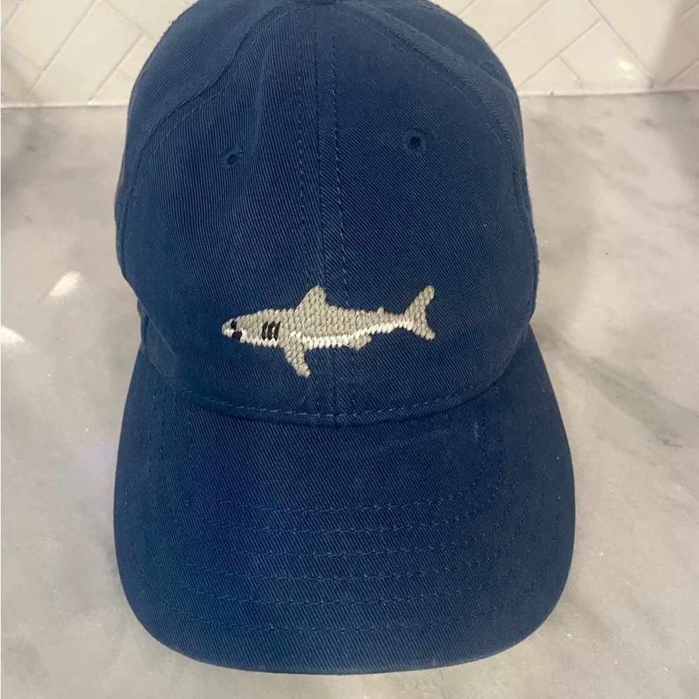Blue Shark Embroidered Cap